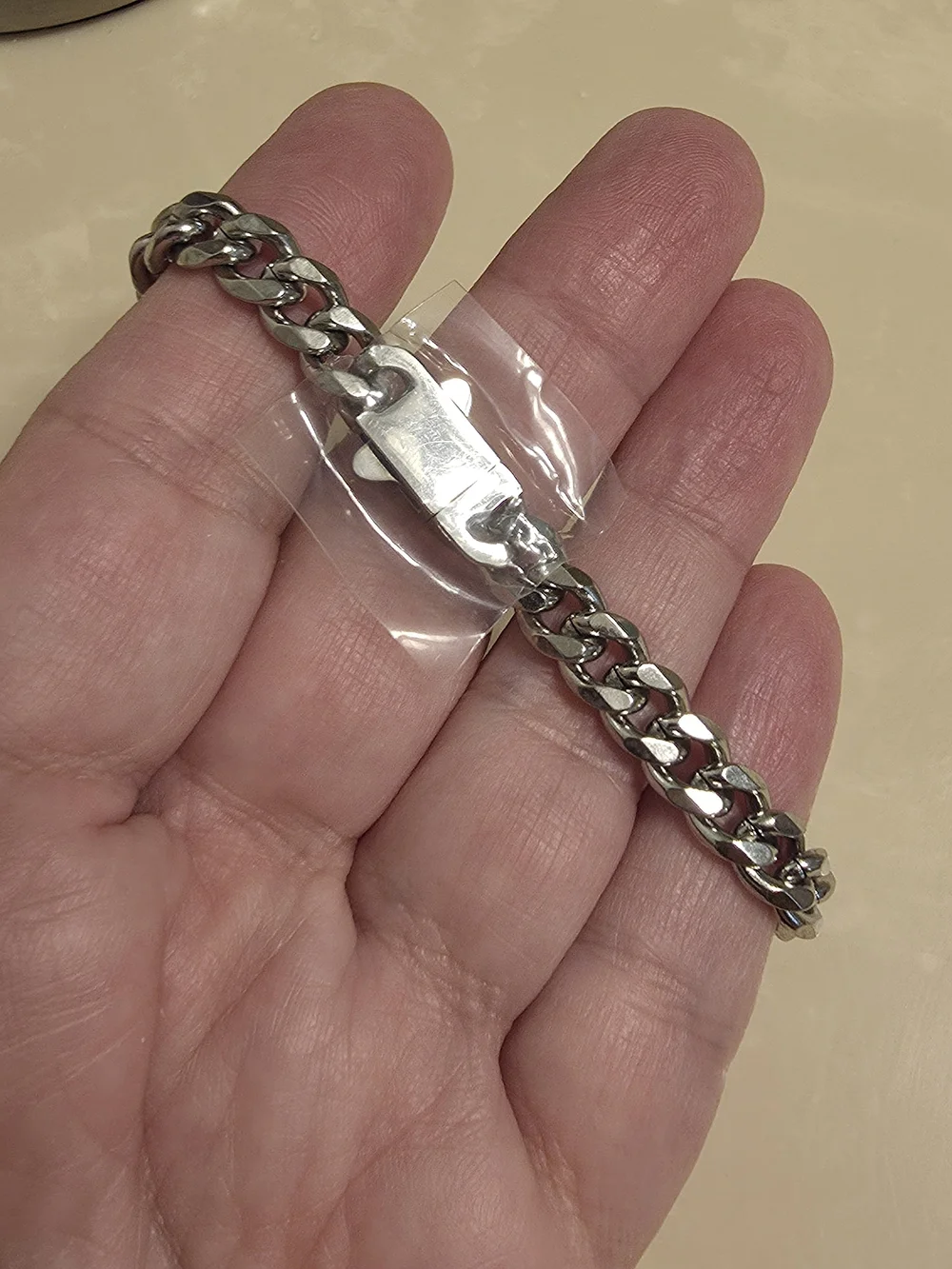 Men's Silver Chain Necklace - Sleek Stainless Look